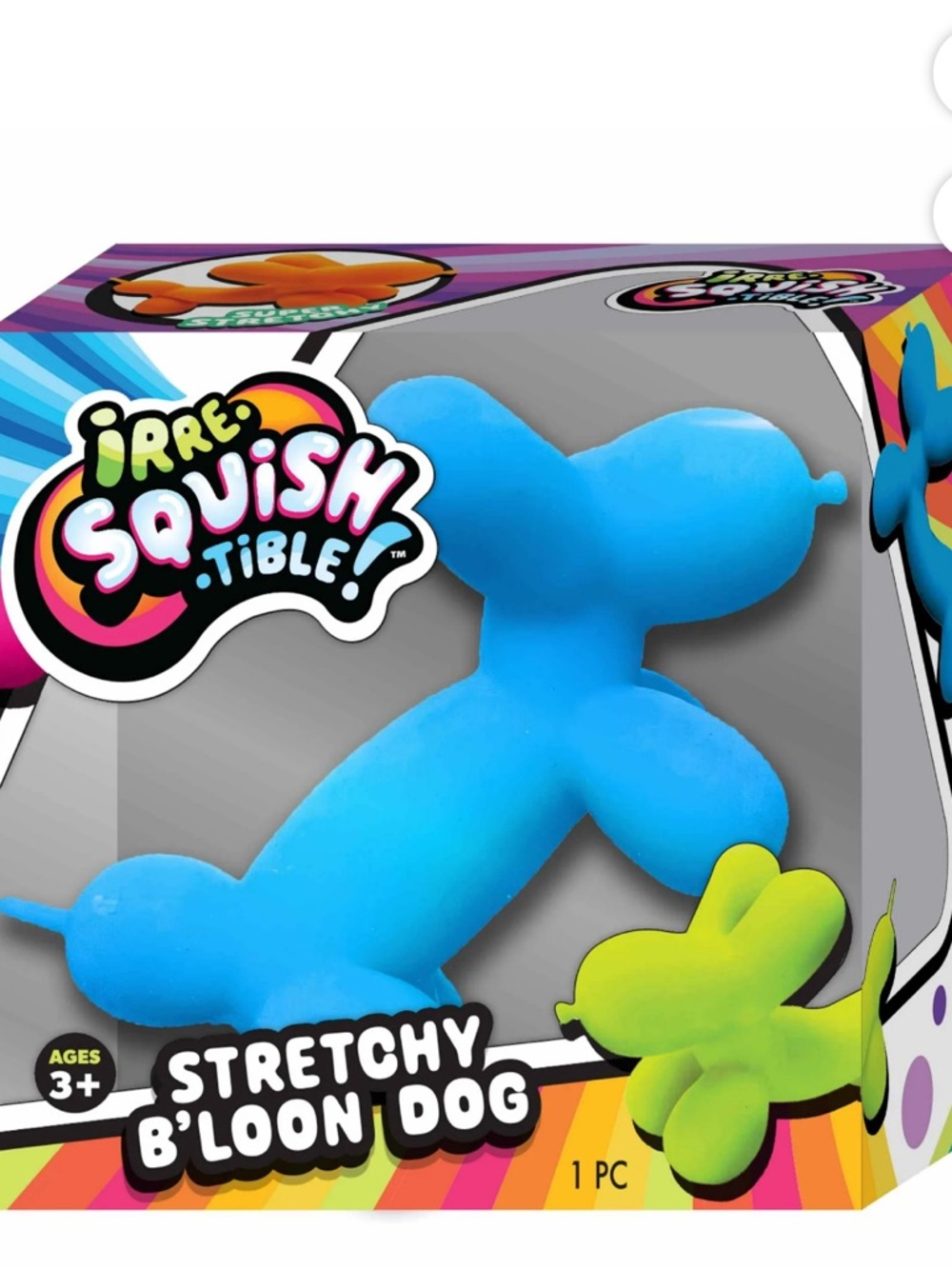 single - Irre Squish Tible Stretchy Sand Balloon Dog sensory Toy - Picture 7 of 14